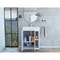Tuhome 24 in. Meka Vanity, Two External Shelves, Double Door Cabinet, White MLB5610 - alternate 4